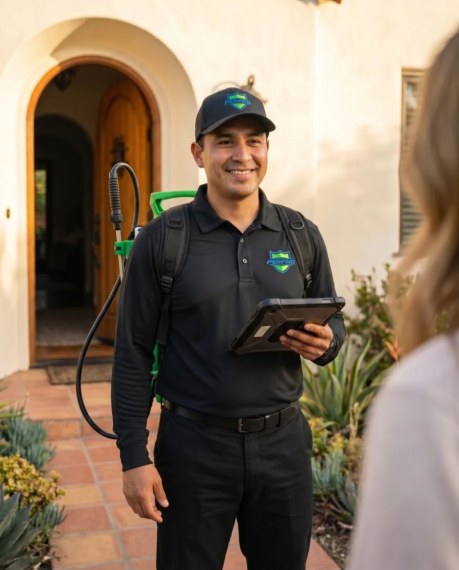 PesPro pest control technician near the El Monte headquarters